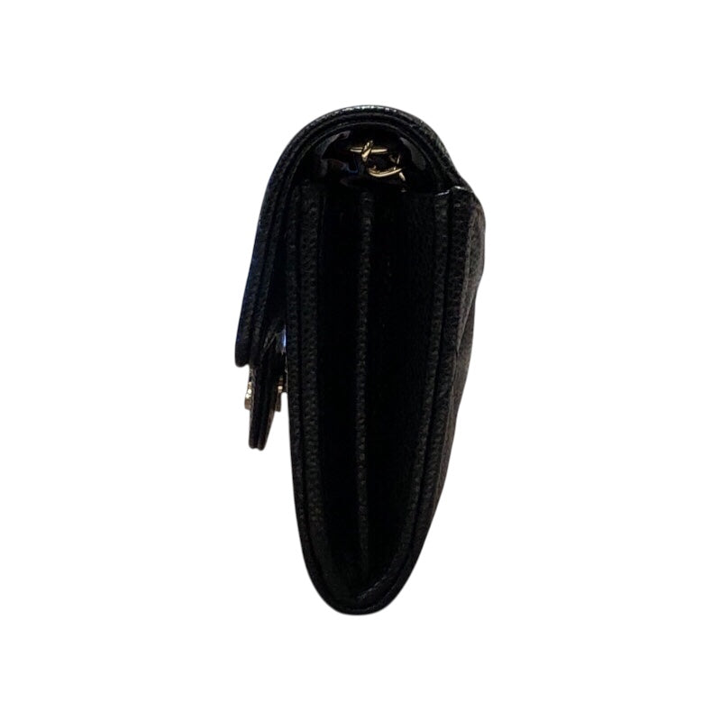 シャネル CHANEL マトラッセチェーンコインパース AP0238 ブラック/ゴールド金具 キャビアスキン レディース コインケース