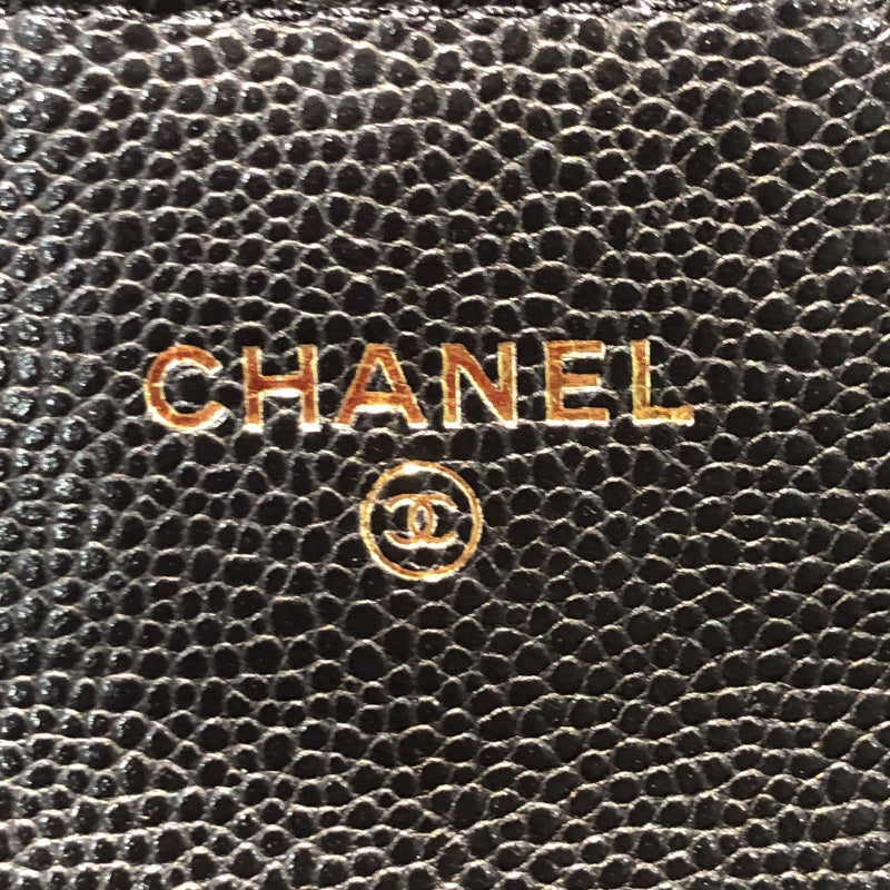 シャネル CHANEL マトラッセチェーンコインパース AP0238 ブラック/ゴールド金具 キャビアスキン レディース コインケース