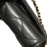シャネル CHANEL マトラッセチェーンコインパース AP0238 ブラック/ゴールド金具 キャビアスキン レディース コインケース