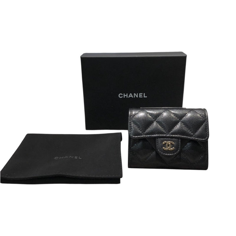 シャネル CHANEL マトラッセチェーンコインパース AP0238 ブラック/ゴールド金具 キャビアスキン レディース コインケース