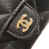 シャネル CHANEL マトラッセチェーンコインパース AP0238 ブラック/ゴールド金具 キャビアスキン レディース コインケース