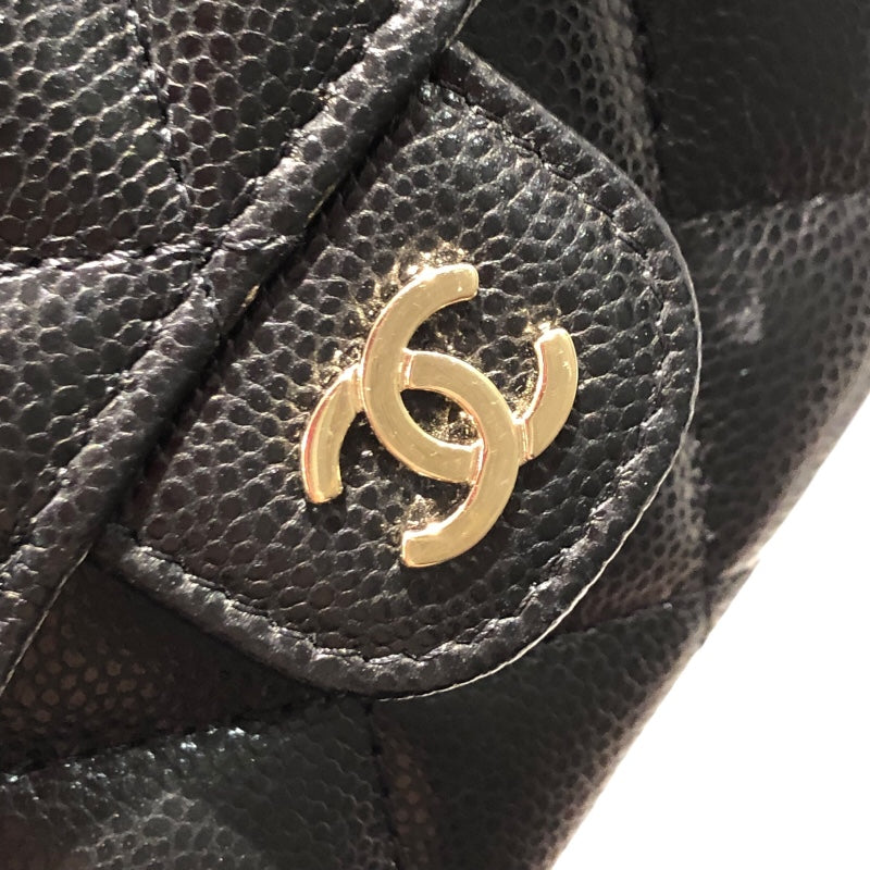 シャネル CHANEL マトラッセチェーンコインパース AP0238 ブラック/ゴールド金具 キャビアスキン レディース コインケース