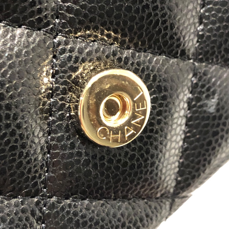 シャネル CHANEL マトラッセチェーンコインパース AP0238 ブラック/ゴールド金具 キャビアスキン レディース コインケース