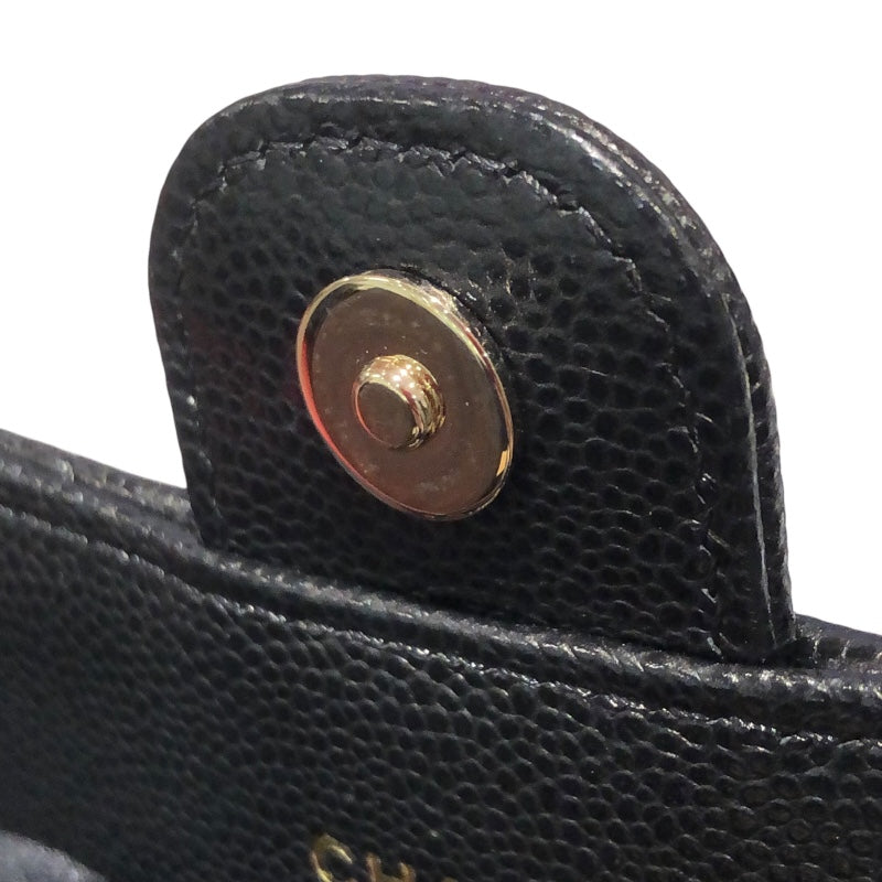 シャネル CHANEL マトラッセチェーンコインパース AP0238 ブラック/ゴールド金具 キャビアスキン レディース コインケース