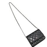 シャネル CHANEL マトラッセミニチェーンウォレット AP1649 ブラック/シルバー金具 キャビアスキン レディース 二つ折り財布