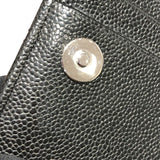 シャネル CHANEL マトラッセミニチェーンウォレット AP1649 ブラック/シルバー金具 キャビアスキン レディース 二つ折り財布