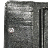シャネル CHANEL マトラッセミニチェーンウォレット AP1649 ブラック/シルバー金具 キャビアスキン レディース 二つ折り財布