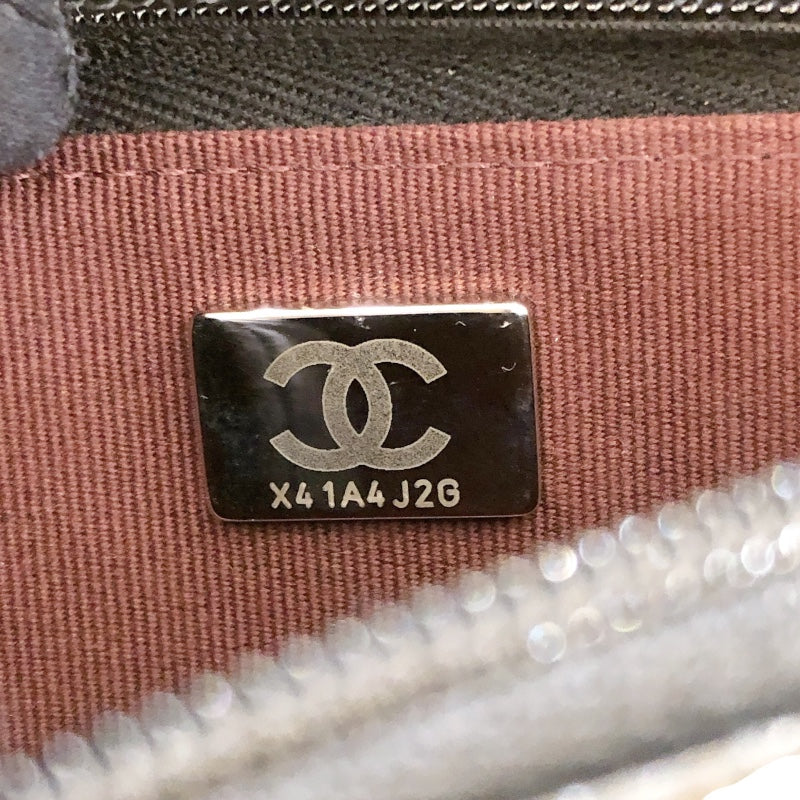 シャネル CHANEL マトラッセ チェーンウォレット AP0250 ランダムシリアル ブラック シルバー金具 キャビアスキン レディース ショルダーバッグ