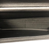 シャネル CHANEL ボーイシャネル Vステッチチェーンウォレット A80287 ブラック/シルバー金具 キャビアスキン レディース ウォレットチェーン