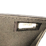 シャネル CHANEL ボーイシャネル Vステッチチェーンウォレット A80287 ブラック/シルバー金具 キャビアスキン レディース ウォレットチェーン