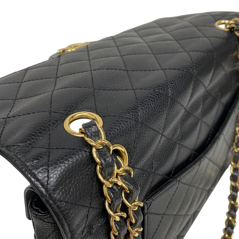 シャネル CHANEL マトラッセ25 A01112 ブラック ゴールド金具 キャビアスキン レディース ショルダーバッグ