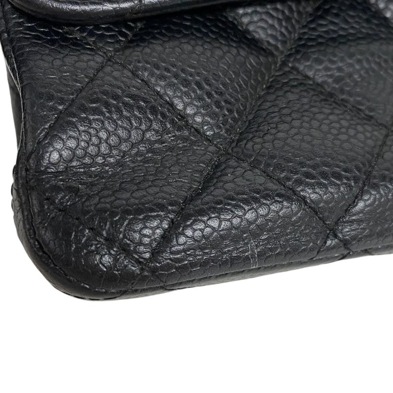 シャネル CHANEL マトラッセ25 A01112 ブラック ゴールド金具 キャビアスキン レディース ショルダーバッグ