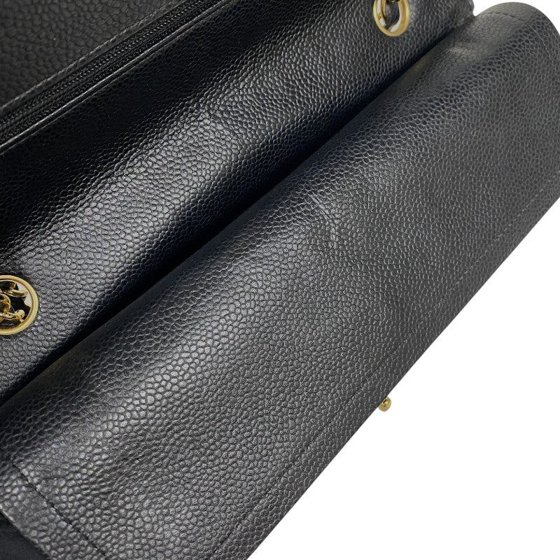 シャネル CHANEL マトラッセ25 A01112 ブラック ゴールド金具 キャビアスキン レディース ショルダーバッグ
