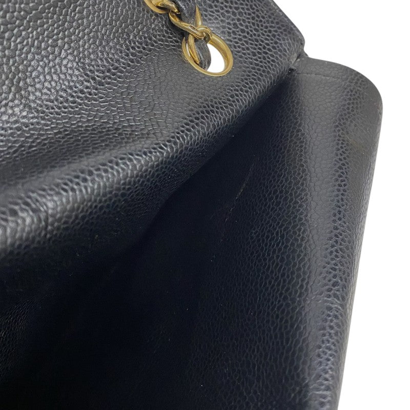 シャネル CHANEL マトラッセ25 A01112 ブラック ゴールド金具 キャビアスキン レディース ショルダーバッグ
