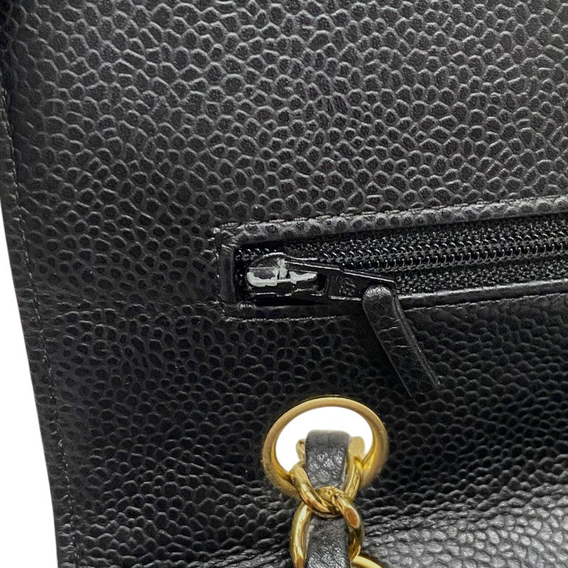 シャネル CHANEL マトラッセ25 A01112 ブラック ゴールド金具 キャビアスキン レディース ショルダーバッグ