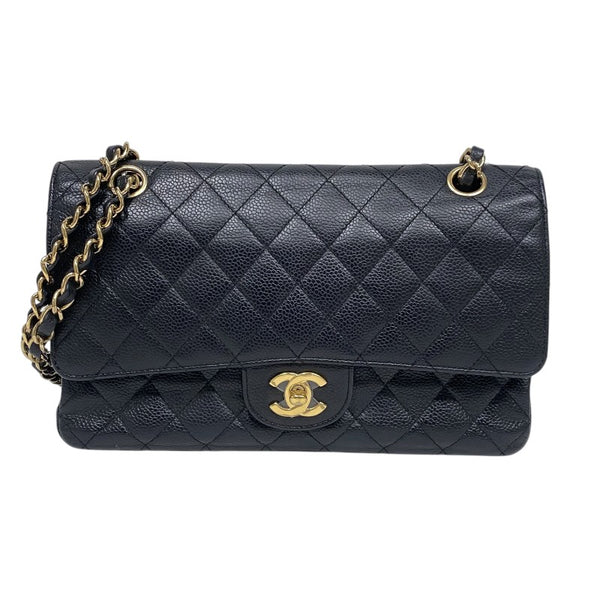 シャネル CHANEL マトラッセ25 A01112 ブラック ゴールド金具 キャビアスキン レディース ショルダーバッグ