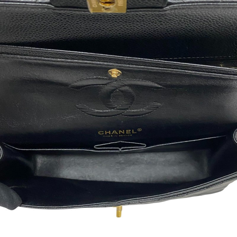 シャネル CHANEL マトラッセ25 A01112 ブラック ゴールド金具 キャビアスキン レディース ショルダーバッグ