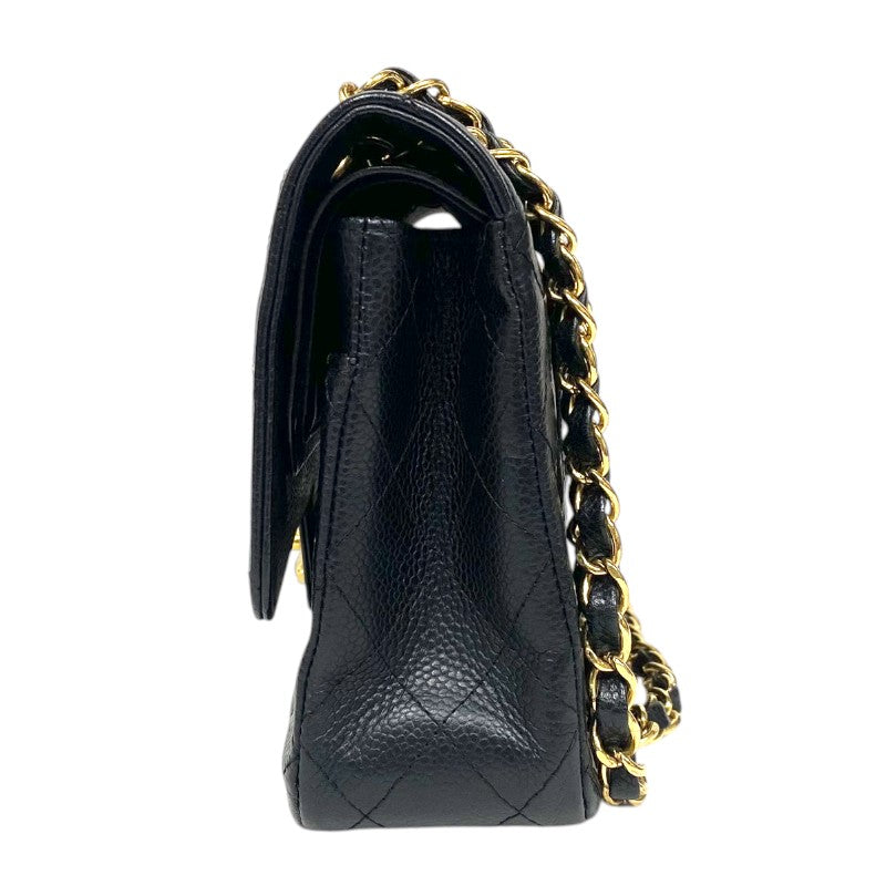 シャネル CHANEL マトラッセ25 A01112 ブラック ゴールド金具 キャビアスキン レディース ショルダーバッグ