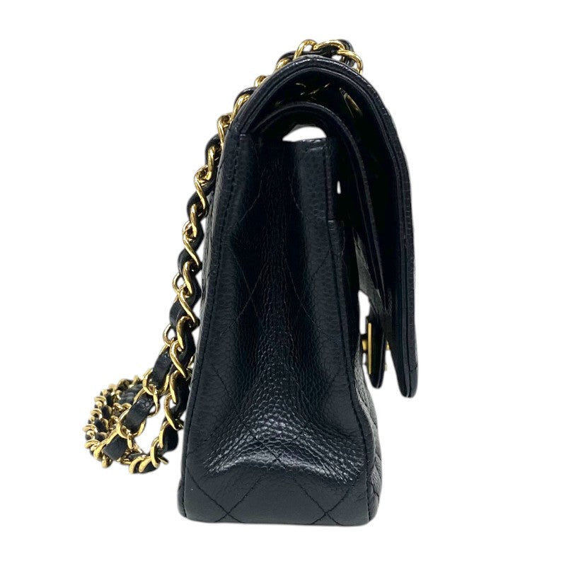シャネル CHANEL マトラッセ25 A01112 ブラック ゴールド金具 キャビアスキン レディース ショルダーバッグ