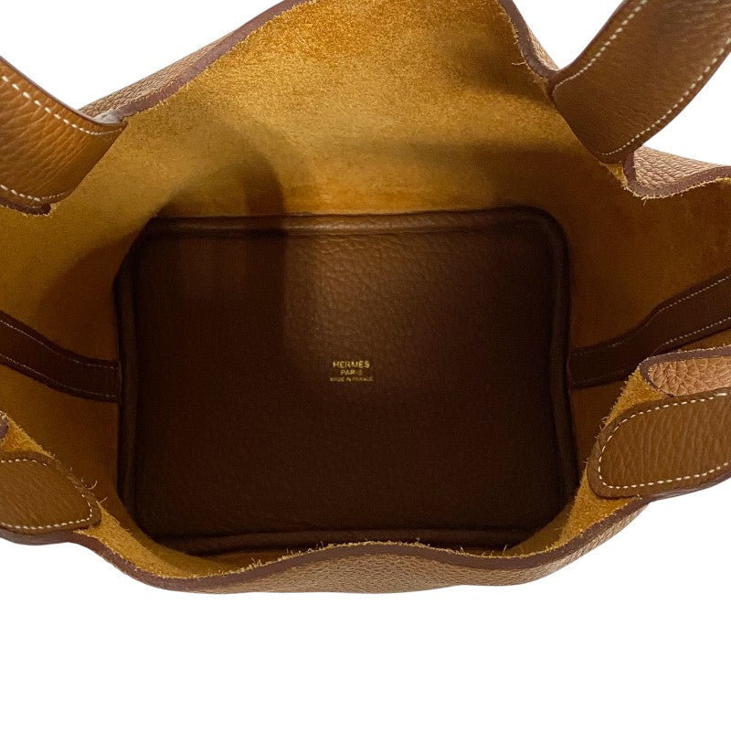エルメス HERMES ピコタンロックPM B刻印　(2023年製) ゴールド ゴールド金具 トリヨンクレマンス レディース ハンドバッグ