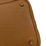 エルメス HERMES ピコタンロックPM B刻印　(2023年製) ゴールド ゴールド金具 トリヨンクレマンス レディース ハンドバッグ
