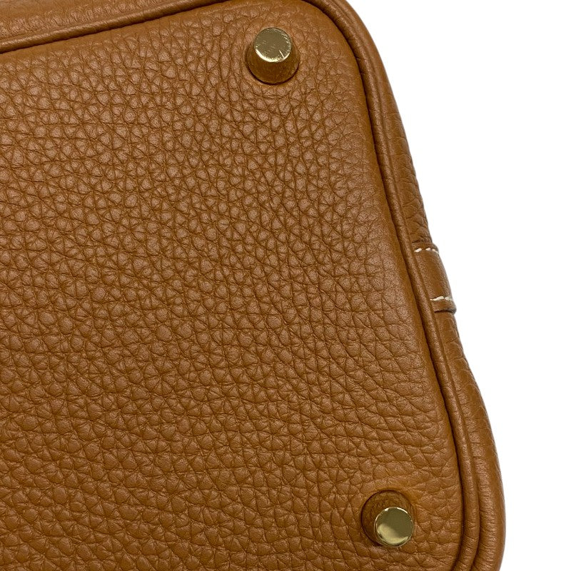 エルメス HERMES ピコタンロックPM B刻印　(2023年製) ゴールド ゴールド金具 トリヨンクレマンス レディース ハンドバッグ