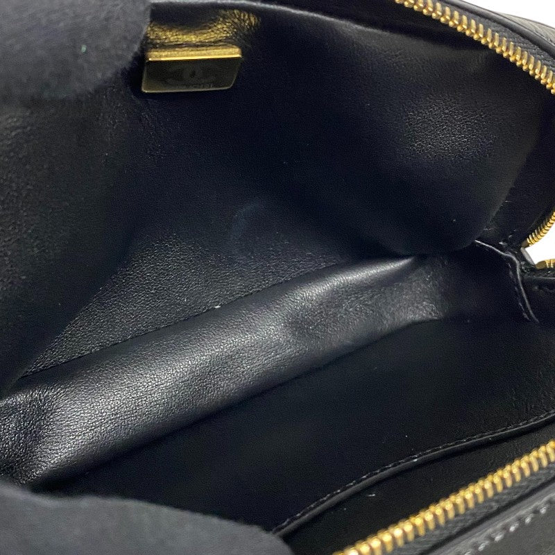 シャネル CHANEL マトラッセ トップハンドル チェーンバニティケース ブラック ゴールド金具 シャイニーカーフ レディース ショルダーバッグ