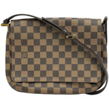 ルイ・ヴィトン LOUIS VUITTON ミュゼット・タンゴ ショート N51255 ブラウン ダミエ・エベヌ レディース ショルダーバッグ