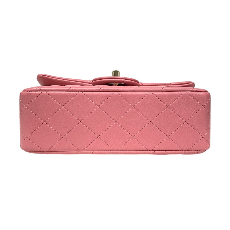 シャネル CHANEL マトラッセ トップハンドル フラップバッグ AS2431 ピンク ゴールド金具 ラムスキン レディース ハンドバッグ ショルダーバッグ