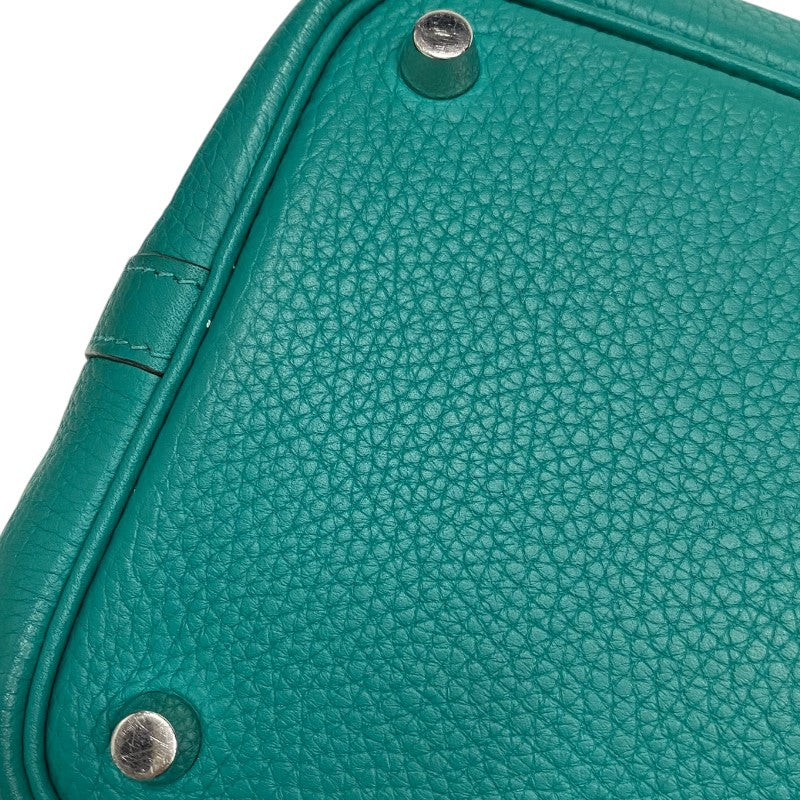 エルメス HERMES ピコタンロックPM Y刻印　(2020年製) ヴェールジェイド シルバー金具 トリヨンクレマンス レディース ハンドバッグ