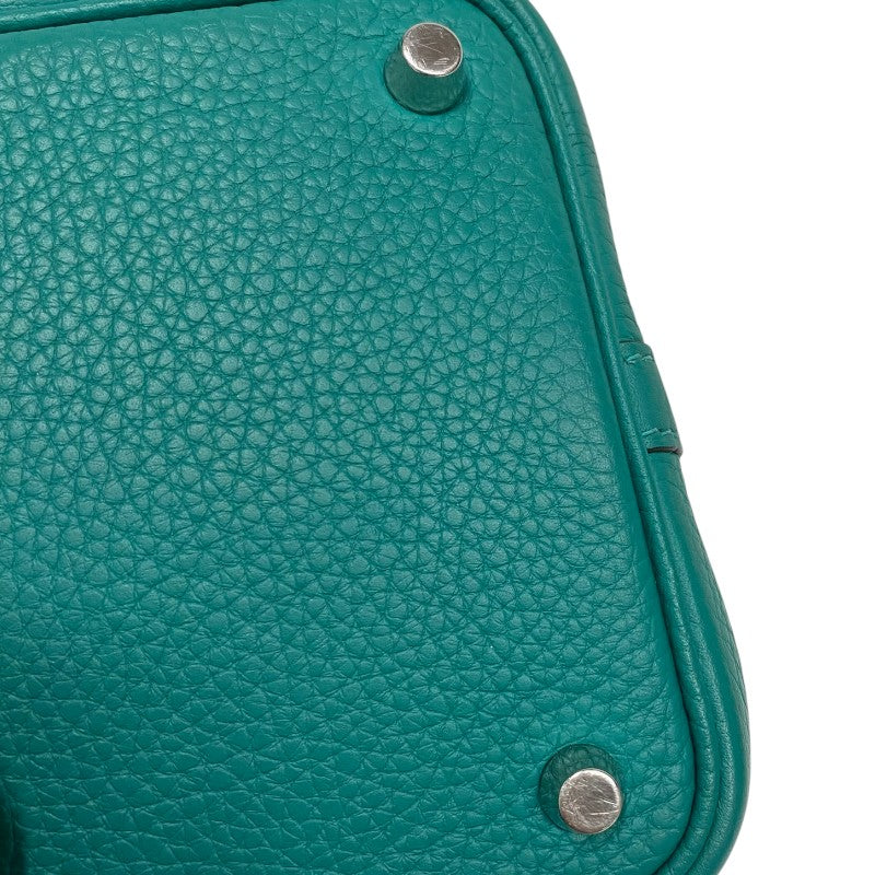 エルメス HERMES ピコタンロックPM Y刻印　(2020年製) ヴェールジェイド シルバー金具 トリヨンクレマンス レディース ハンドバッグ