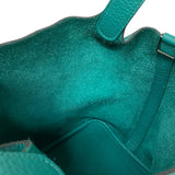 エルメス HERMES ピコタンロックPM Y刻印　(2020年製) ヴェールジェイド シルバー金具 トリヨンクレマンス レディース ハンドバッグ