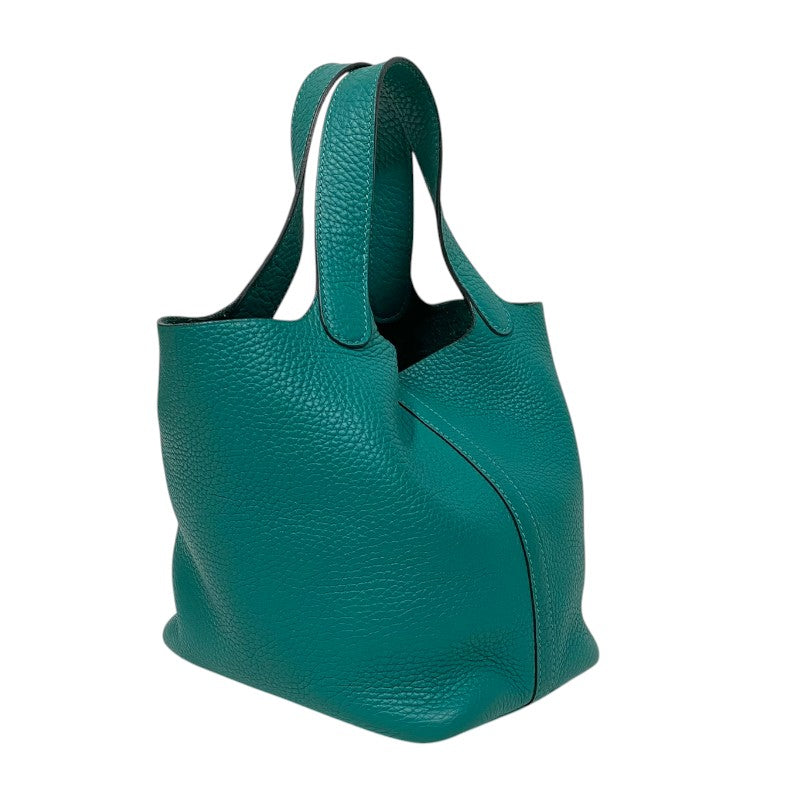 エルメス HERMES ピコタンロックPM Y刻印　(2020年製) ヴェールジェイド シルバー金具 トリヨンクレマンス レディース ハンドバッグ