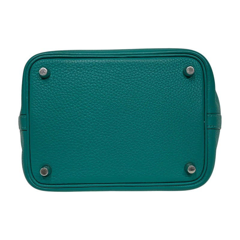 エルメス HERMES ピコタンロックPM Y刻印　(2020年製) ヴェールジェイド シルバー金具 トリヨンクレマンス レディース ハンドバッグ