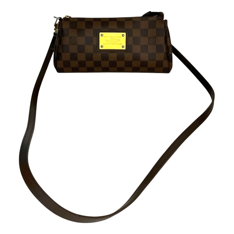 ルイ・ヴィトン LOUIS VUITTON ｴｳﾞｧ N55213 ブラウン/ゴールド金具 PVCコーティングキャンバス ダミエキャンパス レディース ショルダーバッグ