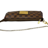 ルイ・ヴィトン LOUIS VUITTON ｴｳﾞｧ N55213 ブラウン/ゴールド金具 PVCコーティングキャンバス ダミエキャンパス レディース ショルダーバッグ