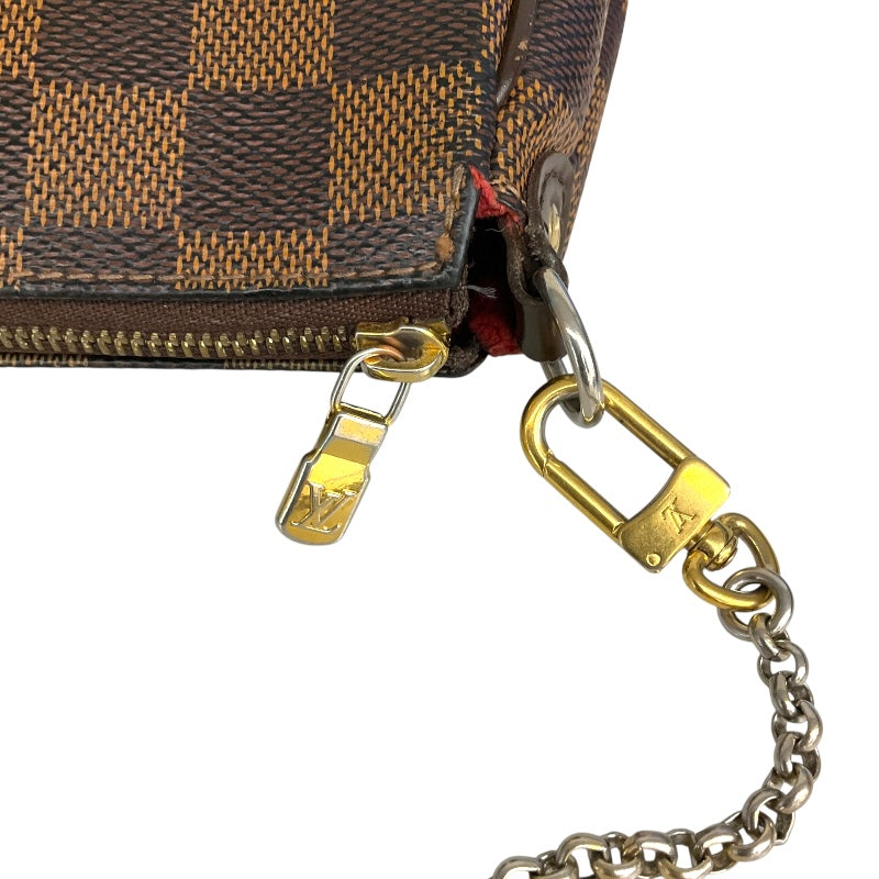 ルイ・ヴィトン LOUIS VUITTON ｴｳﾞｧ N55213 ブラウン/ゴールド金具 PVCコーティングキャンバス ダミエキャンパス レディース ショルダーバッグ
