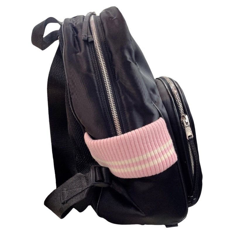 ミュウミュウ miu miu ナイロンバッグパック 5BZ009 ブラック ナイロン レディース リュック・デイパック