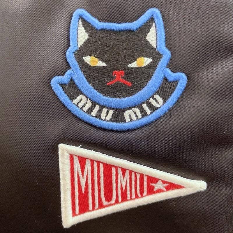 ミュウミュウ miu miu ナイロンバッグパック 5BZ009 ブラック ナイロン レディース リュック・デイパック