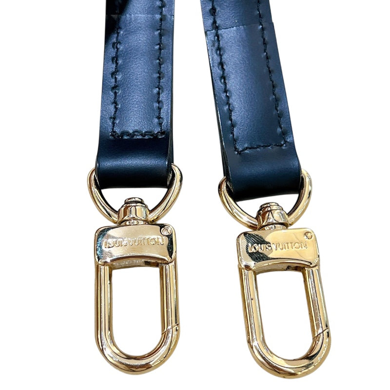 ルイ・ヴィトン LOUIS VUITTON ショルダーストラップ ブラック レザー ユニセックス ショルダーストラップ