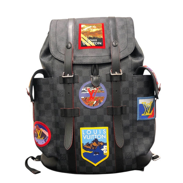 ルイ・ヴィトン LOUIS VUITTON クリストファーMM M44054 ブラック ダミエグラフィット メンズ リュック・デイパック