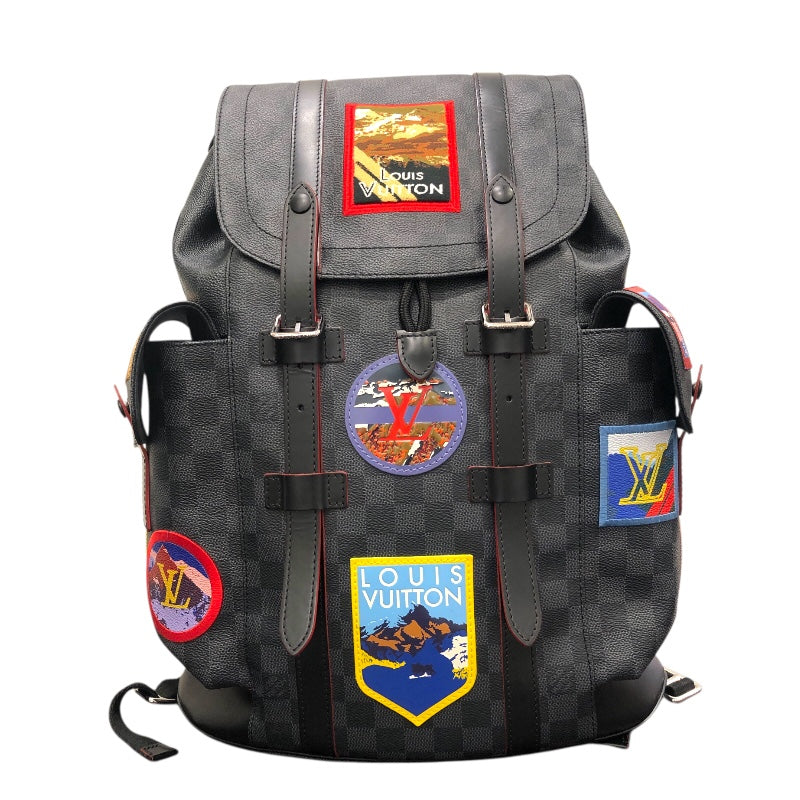 ルイ・ヴィトン LOUIS VUITTON クリストファーMM M44054 ブラック ダミエグラフィット メンズ リュック・デイパック