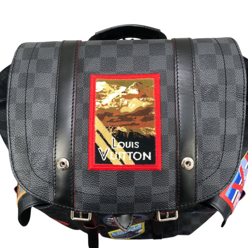 ルイ・ヴィトン LOUIS VUITTON クリストファーMM M44054 ブラック ダミエグラフィット メンズ リュック・デイパック