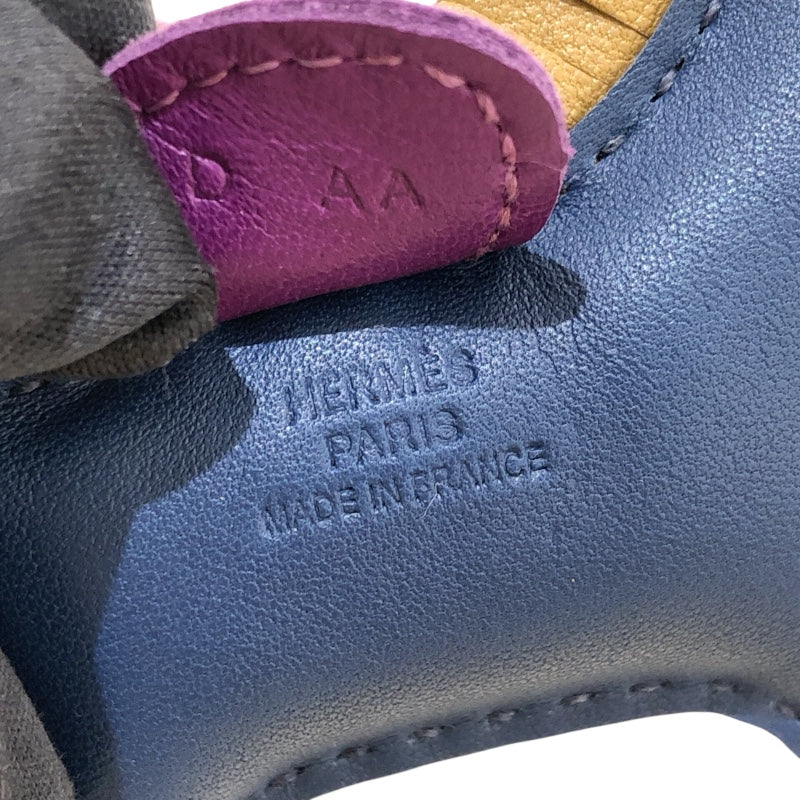 エルメス HERMES ロデオPM D刻印　(2019年製) ブルードマルト/クラフト/ヴィオレ ユニセックス チャーム