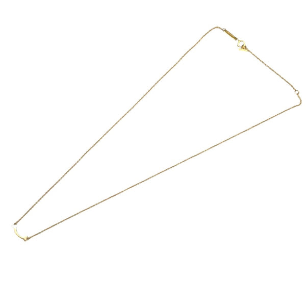 ティファニー TIFFANY＆CO Tスマイルネックレス ミニ ゴールド Au750 ジュエリー