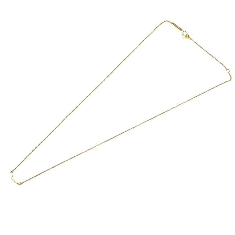 ティファニー TIFFANY＆CO Tスマイルネックレス ミニ ゴールド Au750 ジュエリー