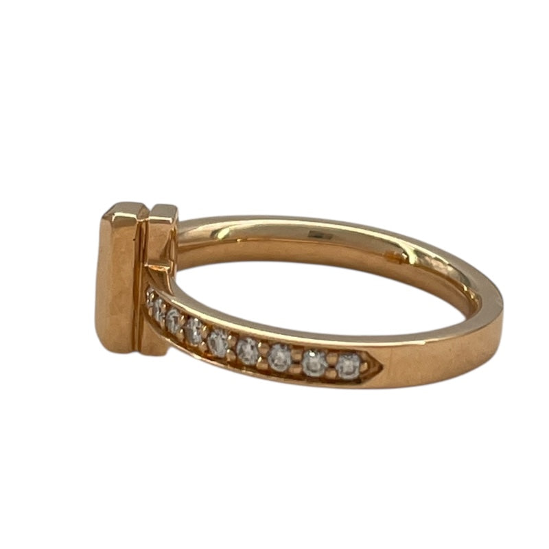 ティファニー TIFFANY＆CO Tトゥナローリング K18PG ダイヤモンド ジュエリー