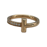 ティファニー TIFFANY＆CO Tトゥナローリング K18PG ダイヤモンド ジュエリー