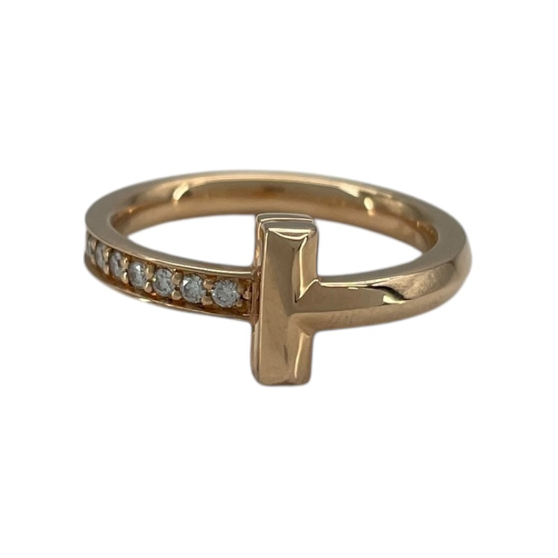 ティファニー TIFFANY＆CO Tトゥナローリング K18PG ダイヤモンド ジュエリー