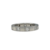 カルティエ Cartier ラニエールリング ハーフダイヤ 750WG ダイヤモンド　ジュエリー